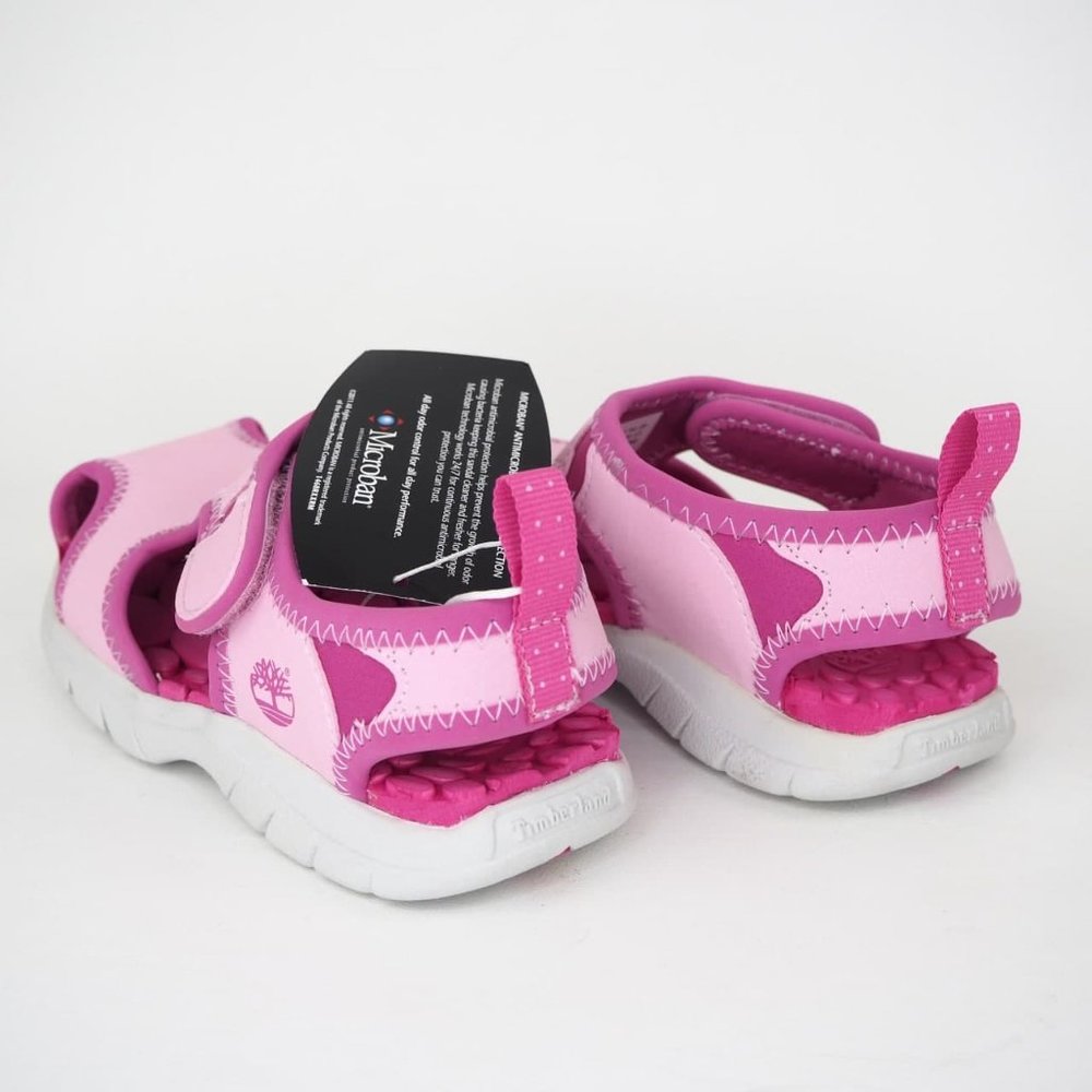 Timberland Little Harbor Sandal Toddler Pink White - Picture 10 of 12